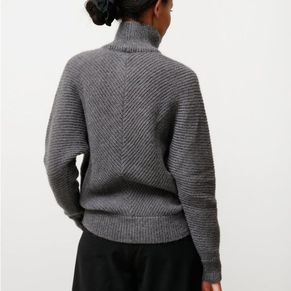 Stephan Schneider Take Turtleneck Gray Cement Mohair Wool Blend Turtleneck 0 XS - Picture 3 of 7